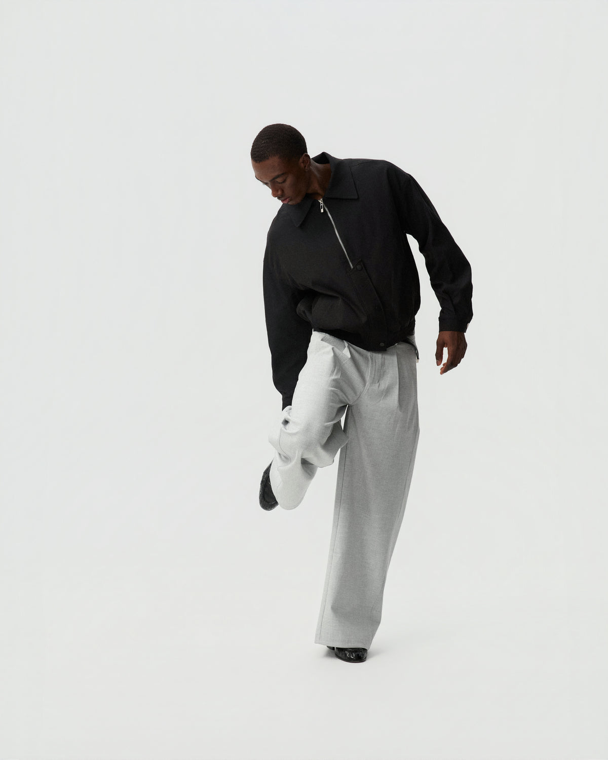 Sculpted Form Jacket — styling view