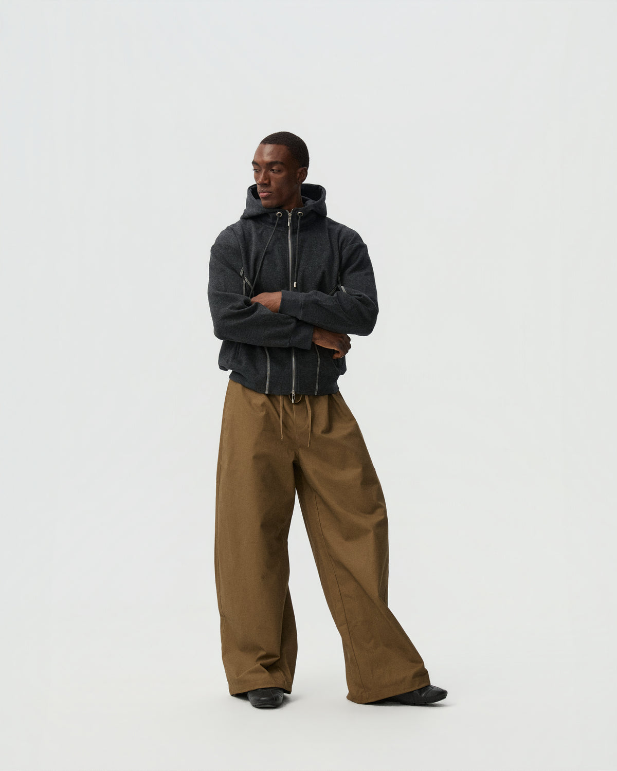 Sculpted Track Jacket — styling view