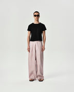 Angle Cropped Tee in Black, main view
