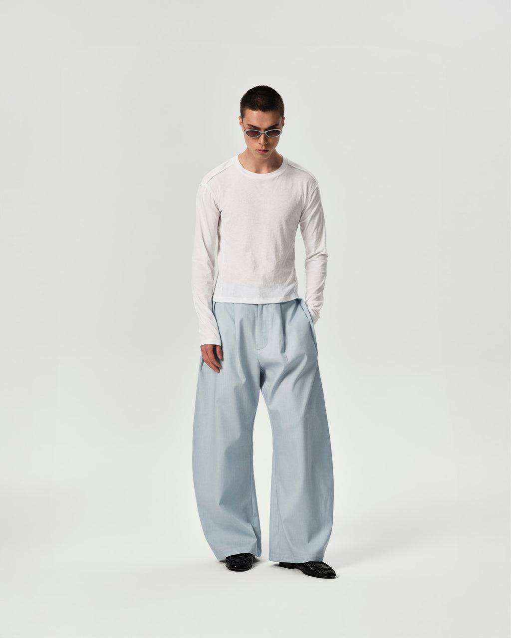 Structure Long Sleeve in White