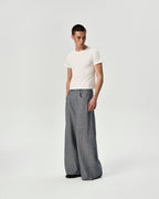 Angle Cropped Tee in White