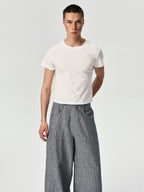 Angle Cropped Tee in White