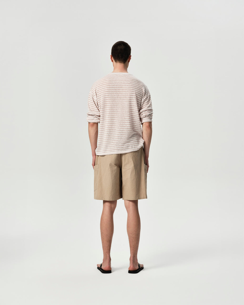 Shift Stripe Long Sleeve in BarePink