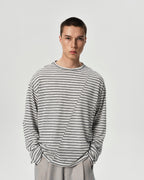 Shift Stripe Long Sleeve in BarePink