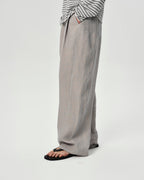 Linen Pleated Pants in BarePink
