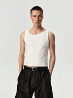 Layer Tank in White