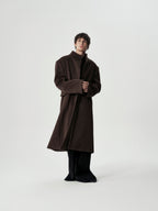 Funnel Neck Wool Coat, main view