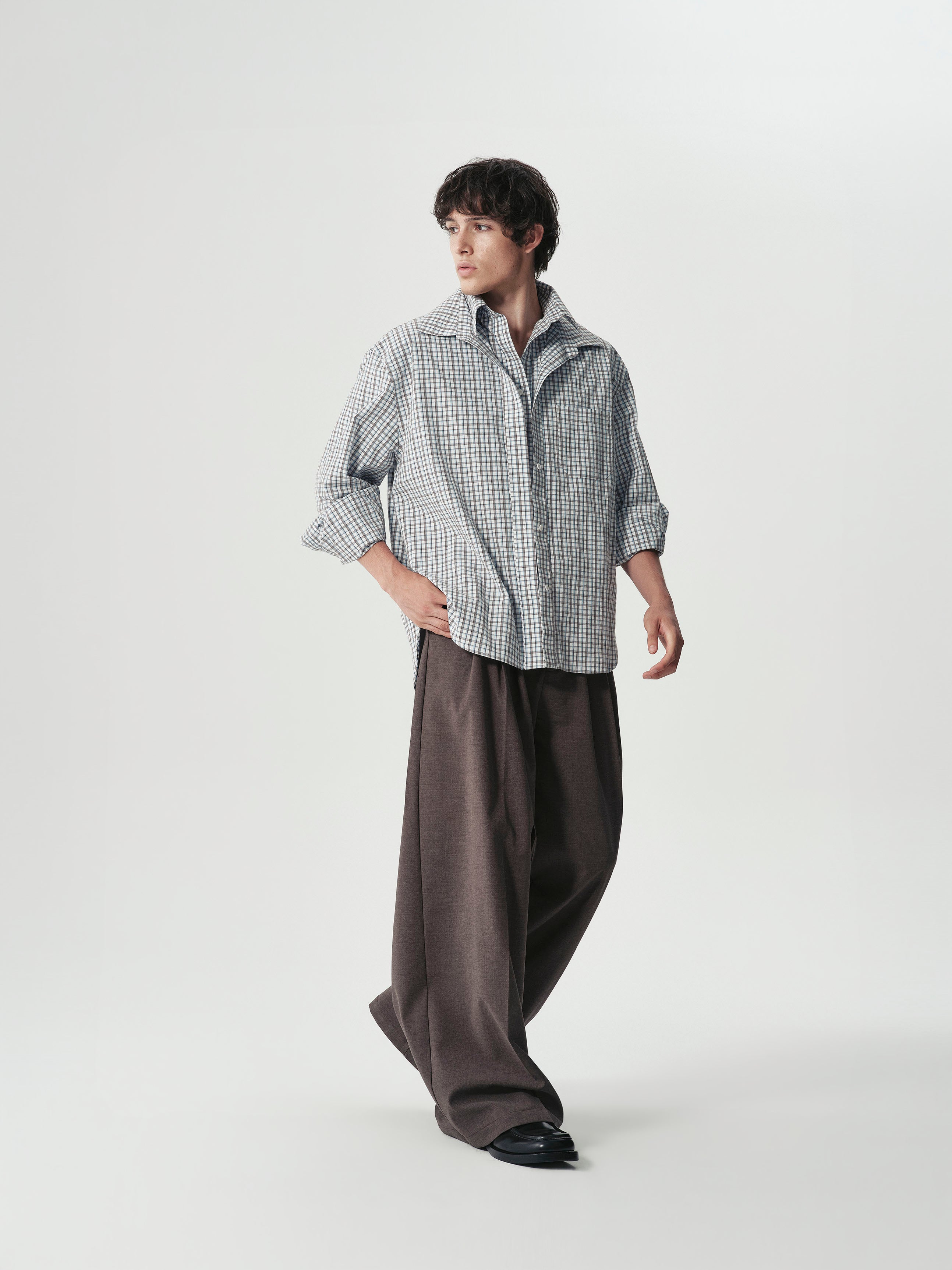 Layered Check Shirt