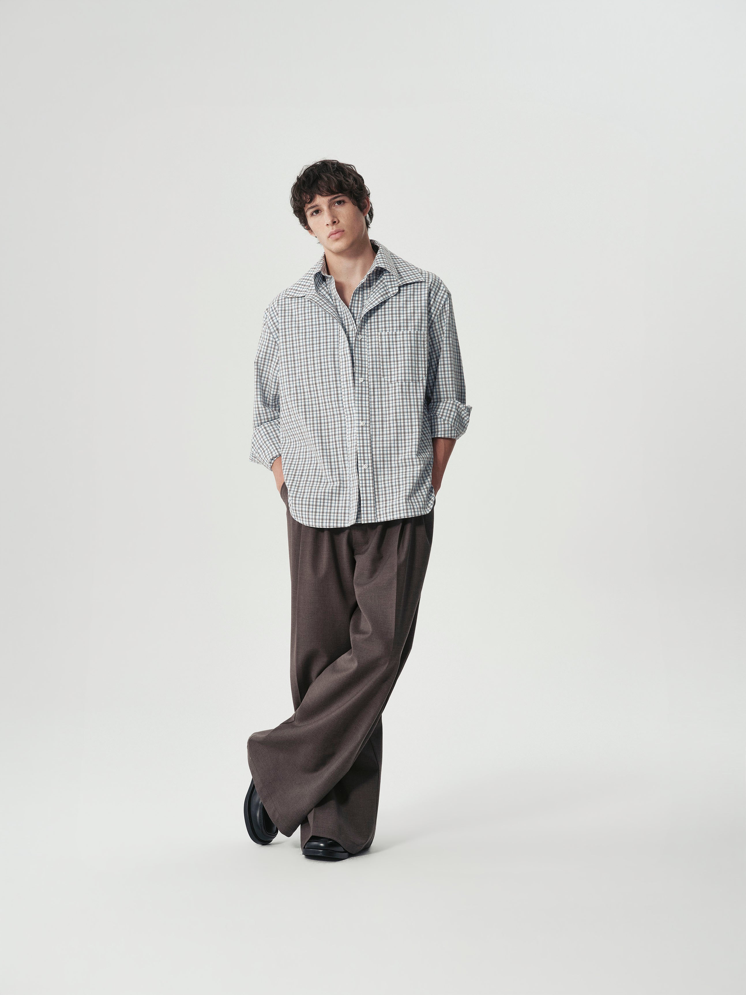 Layered Check Shirt