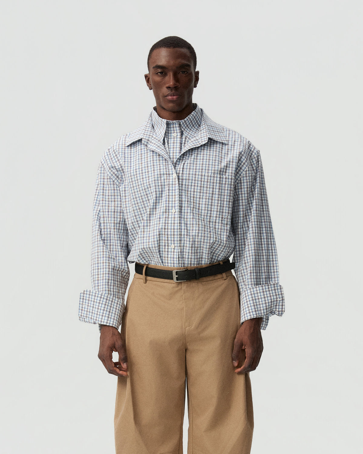 Layered Check Shirt — product view