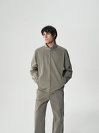 Crinkle Nylon Track Jacket