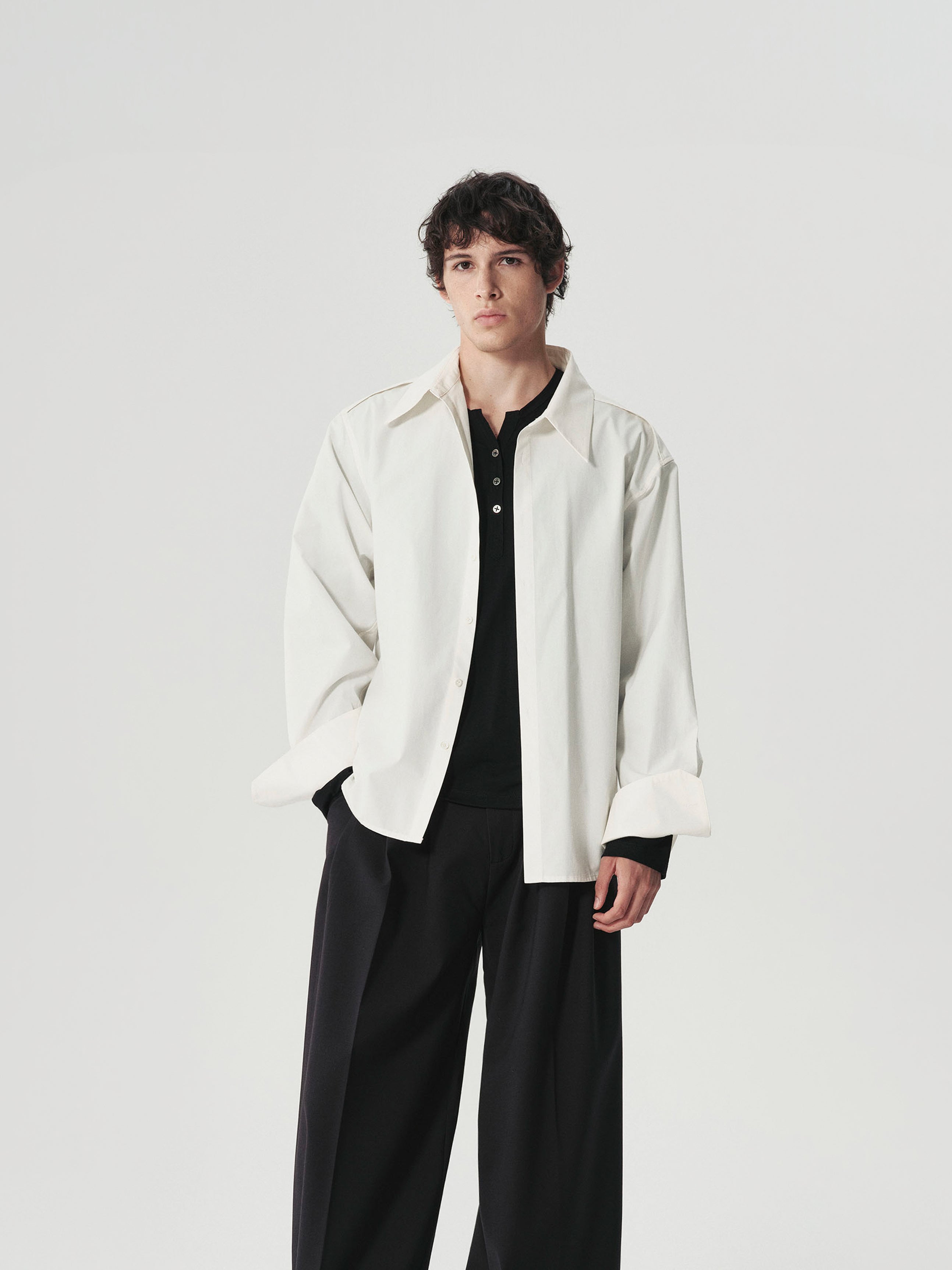Pleated Shoulder Shirt