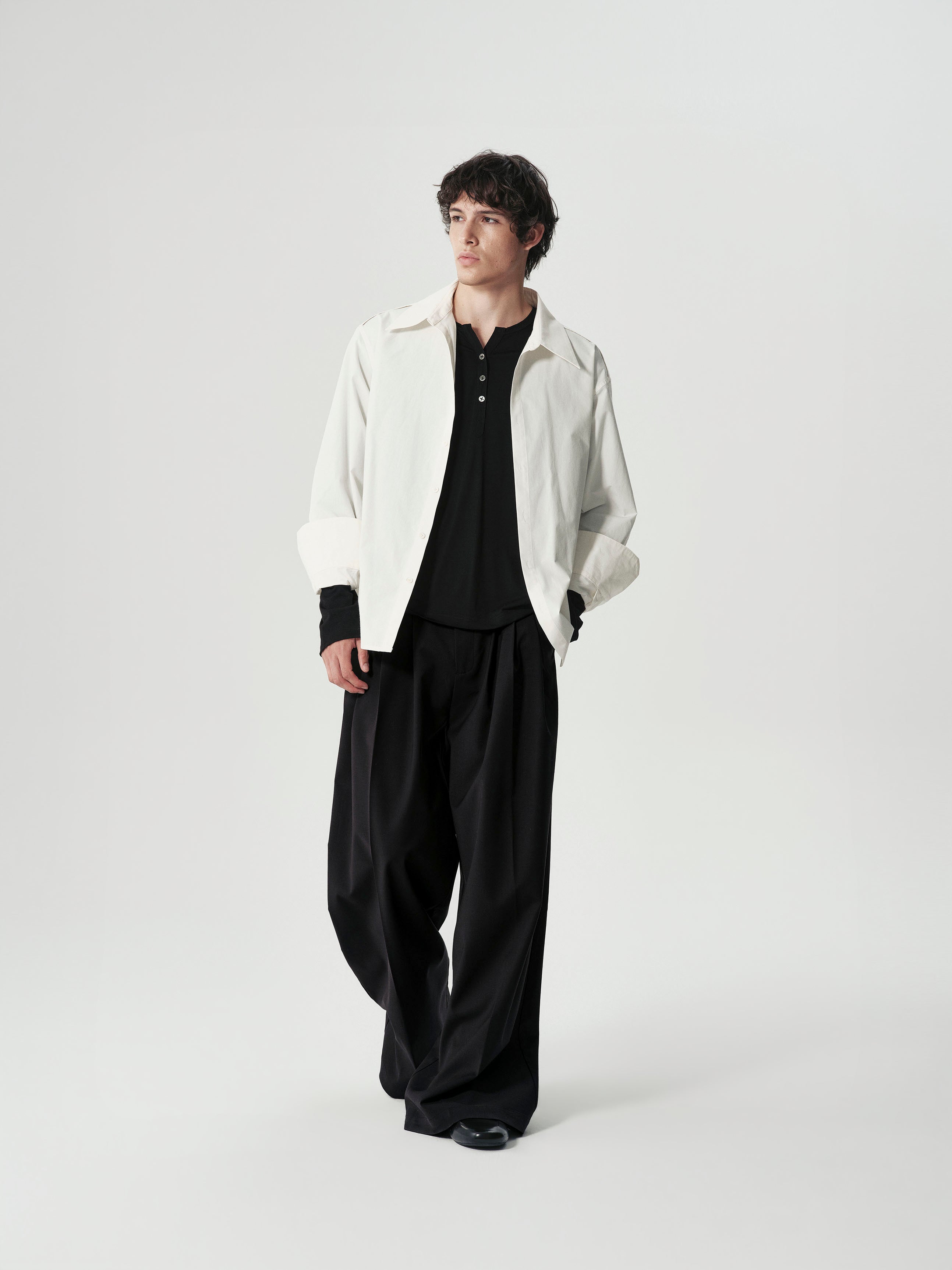 Pleated Shoulder Shirt