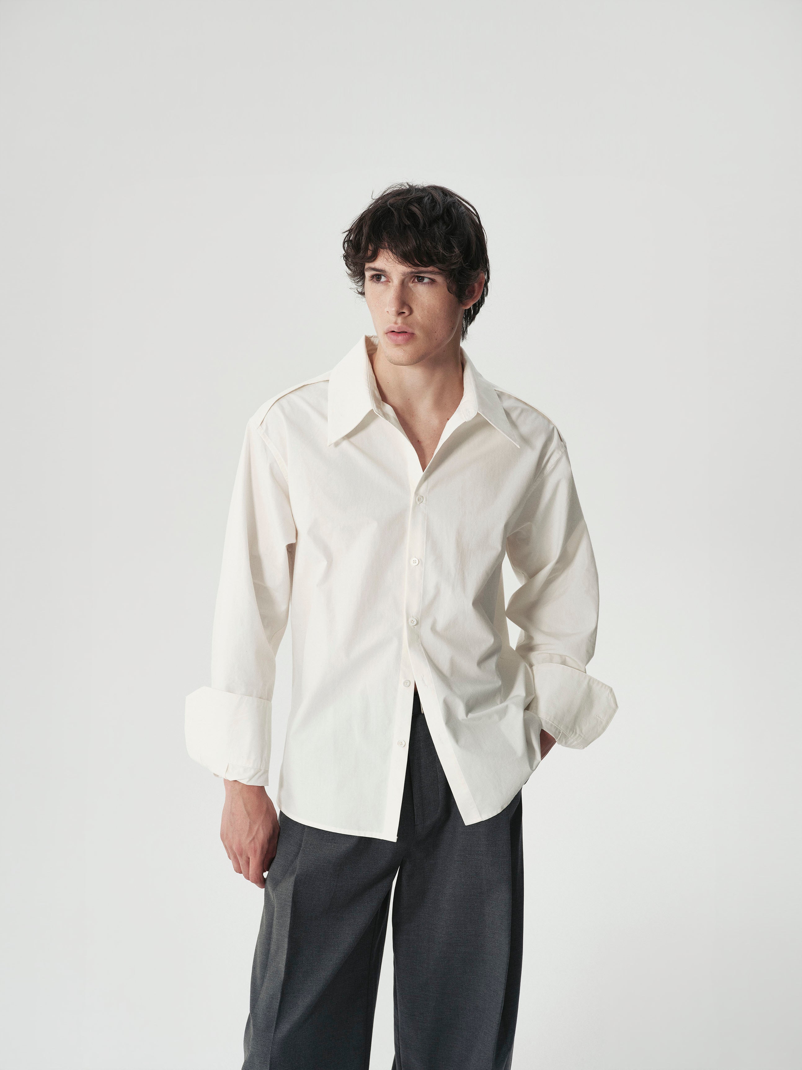 Pleated Shoulder Shirt