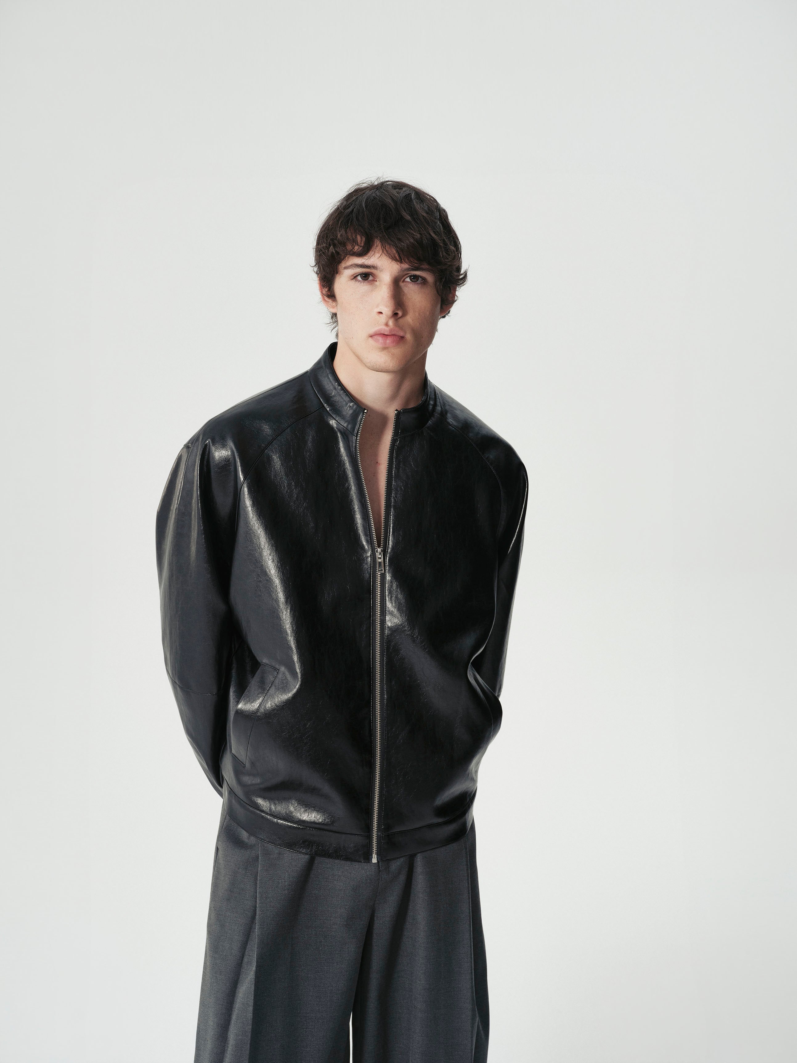 Vegan Leather Blouson