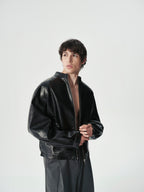 Vegan Leather Blouson