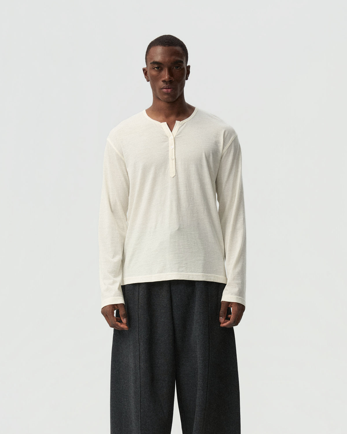 Fluid Henley Top — product view