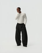 Overlap V-Neck Long-Sleeve — styling view