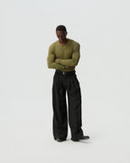 Overlap V-Neck Long-Sleeve — styling view