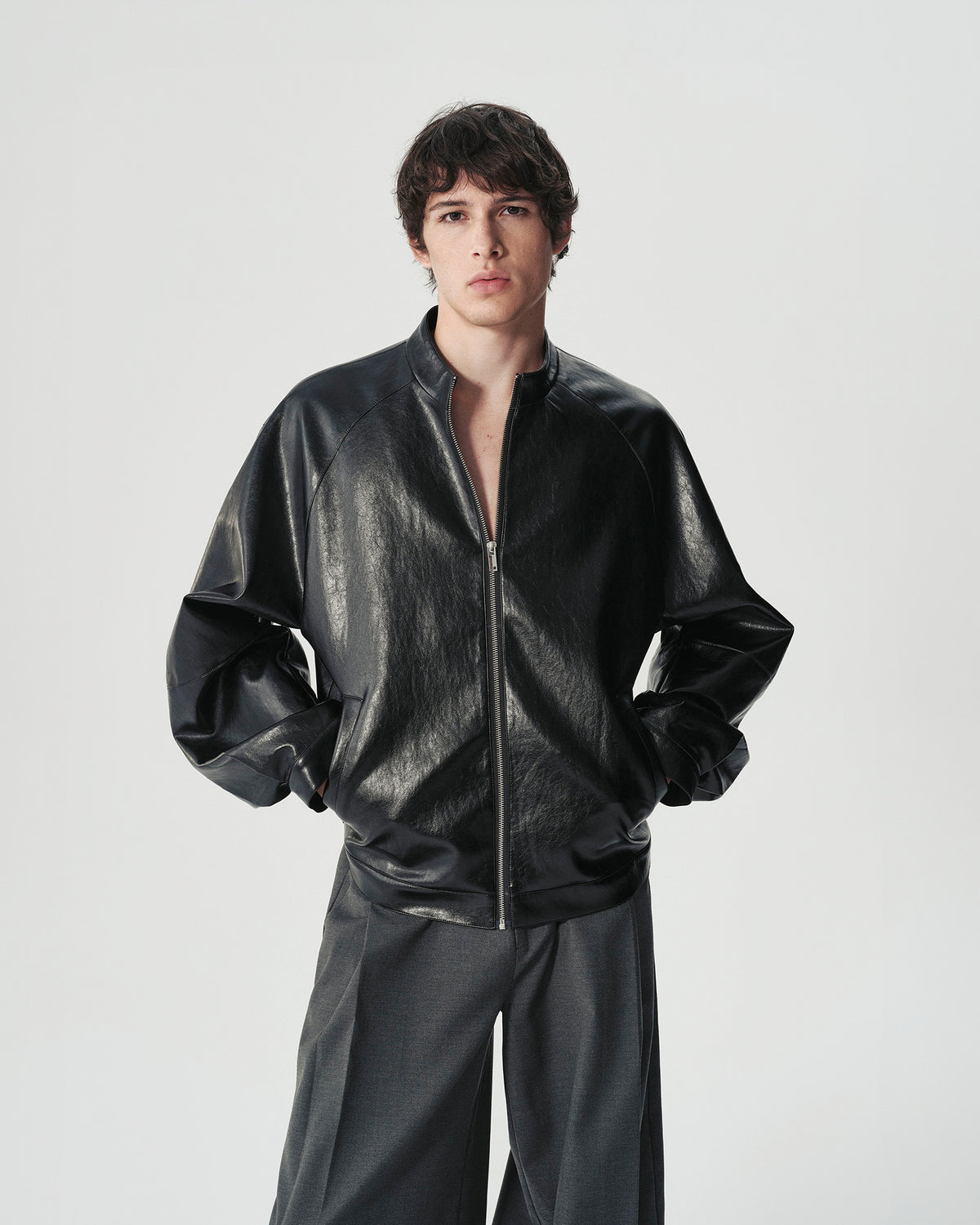 Vegan Leather Blouson