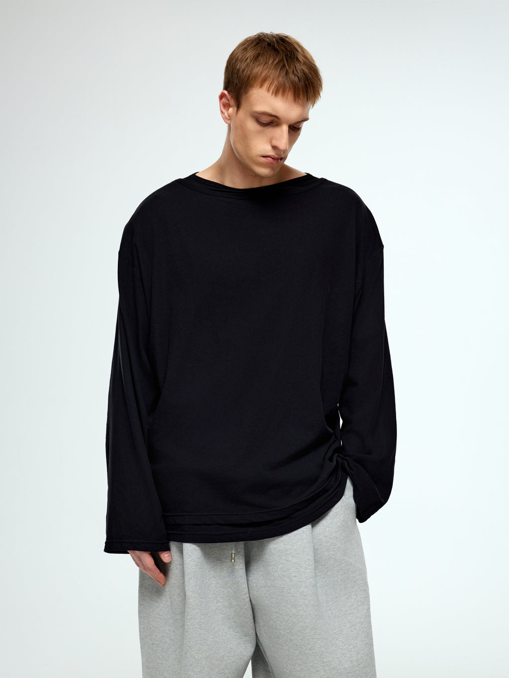 Double Layer Sleeve Top - YHONE