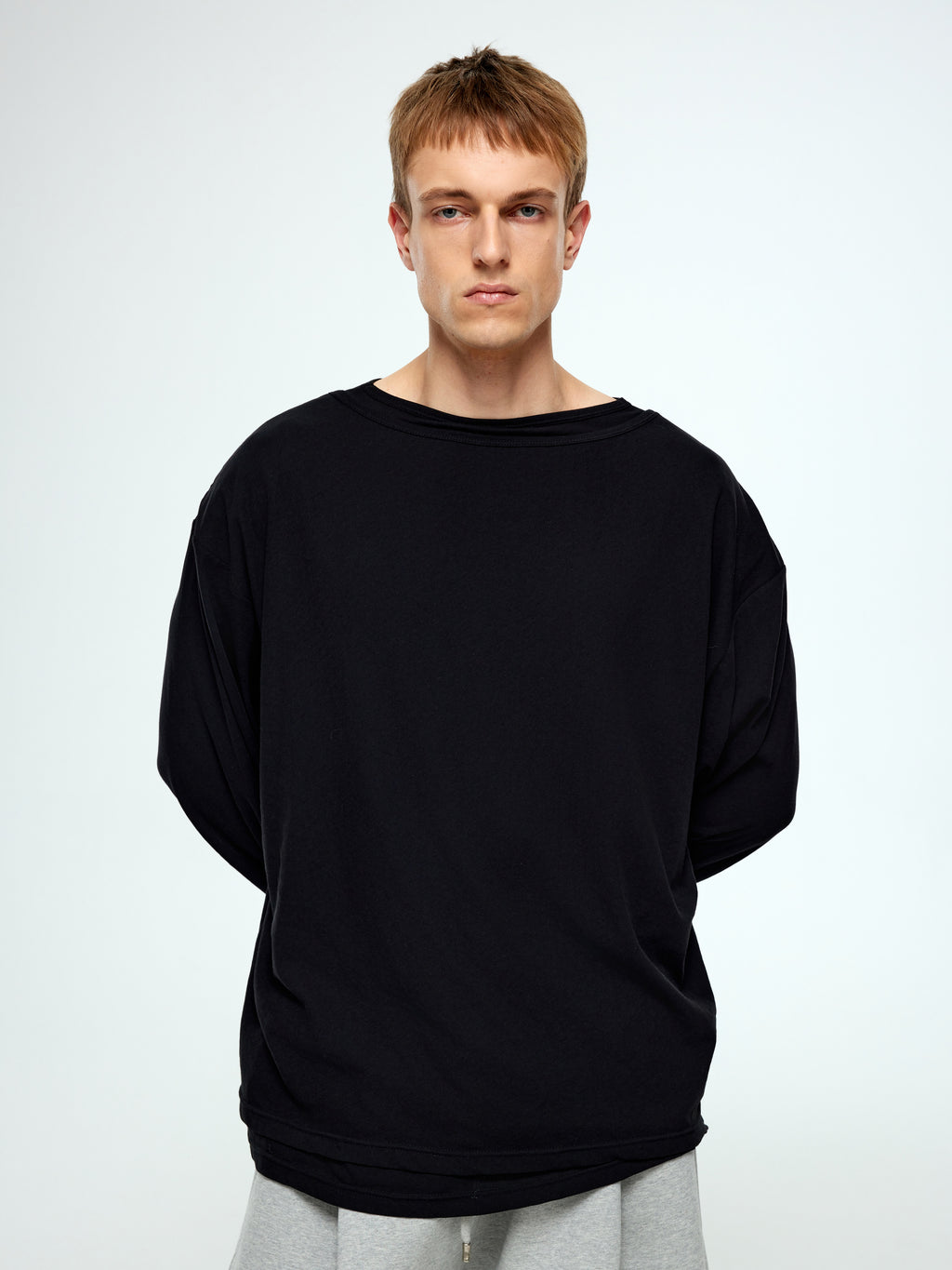 Double Layer Sleeve Top - YHONE