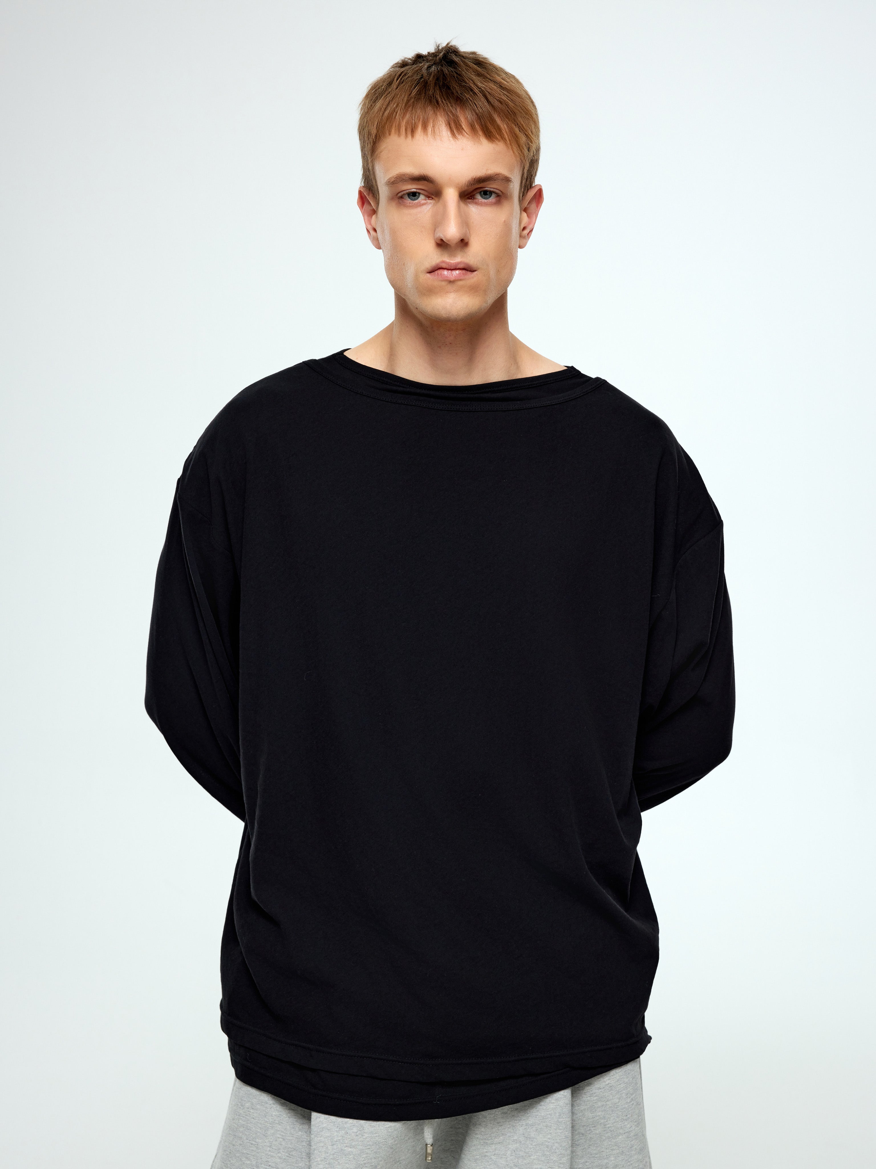 Double Layer Sleeve Top - YHONE