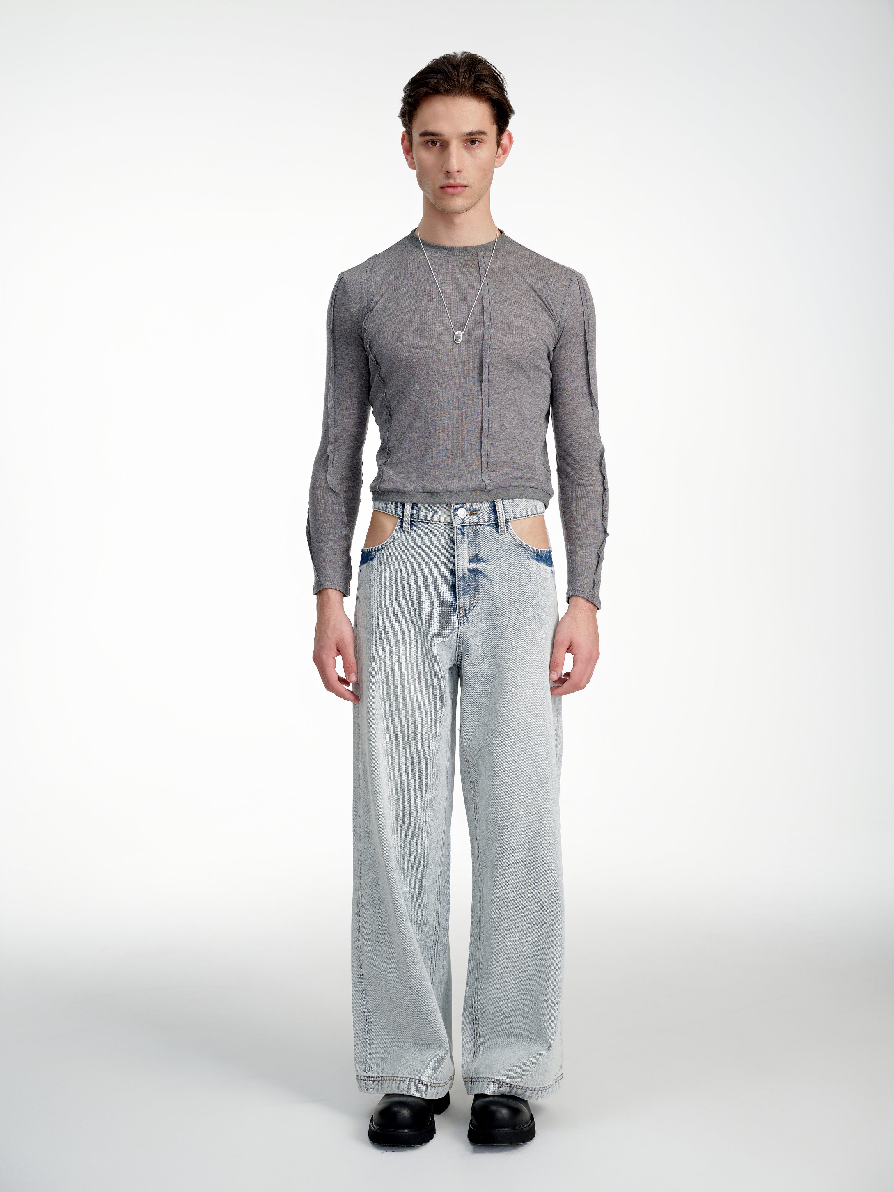 Sky Revel Wide-Leg Denim - YHONE