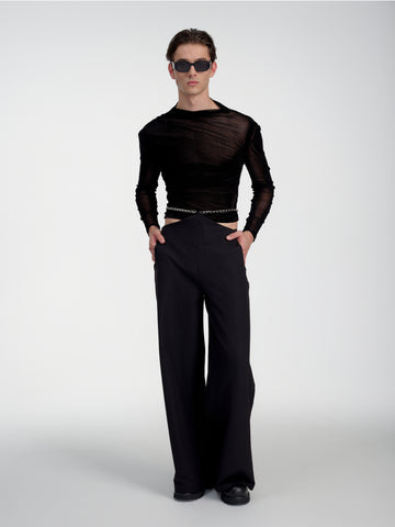 Eclipse Chain Drape Trousers