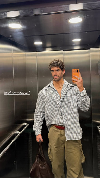 Layered Check Shirt worn by @jonomorland