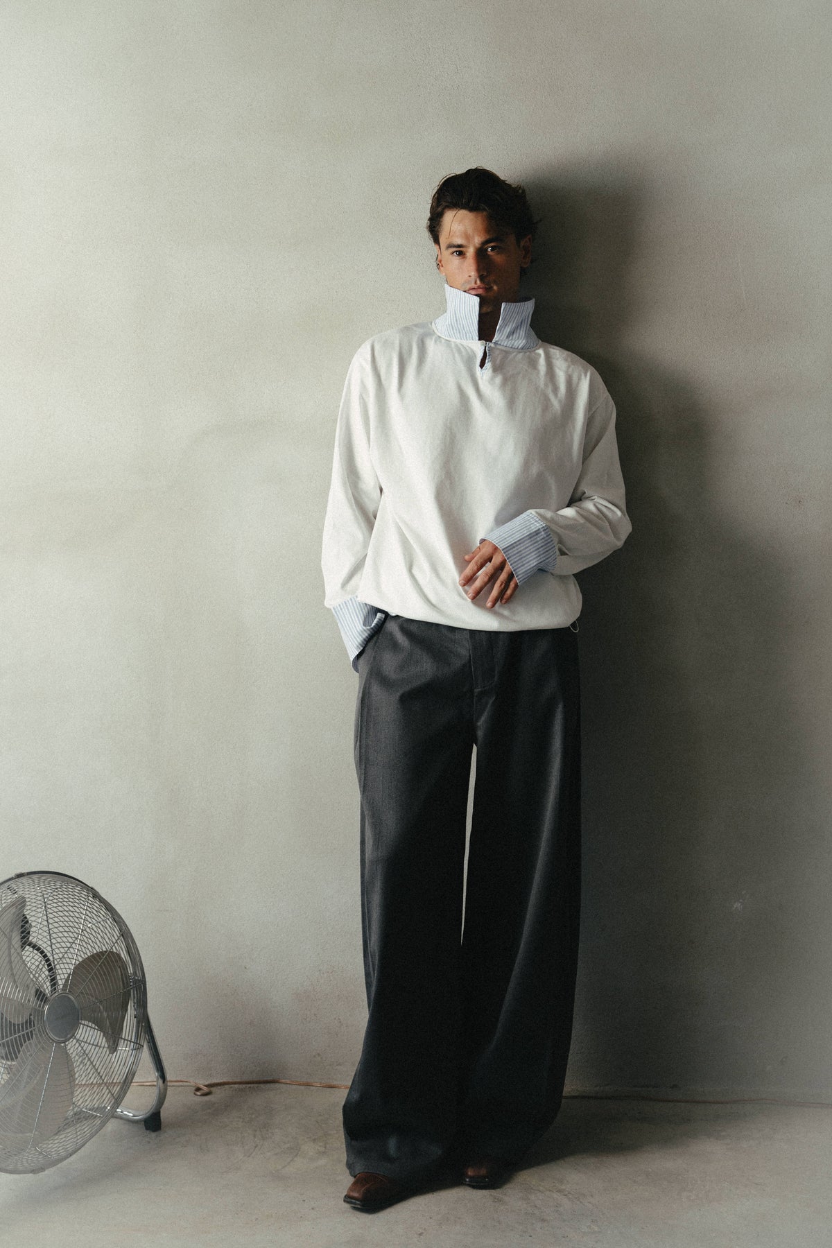 Shirt Collar Pullover
