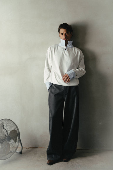 Shirt Collar Pullover